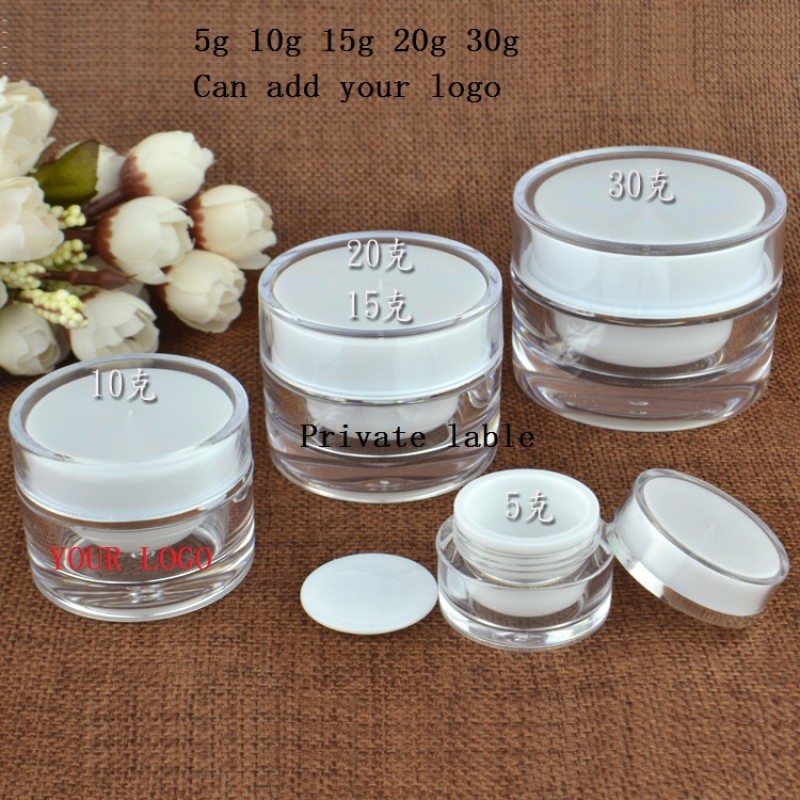 Cosmetic Jars Manufacturer - OEM Private Logo Luxury Plastic Face Cream Packaging Bottle