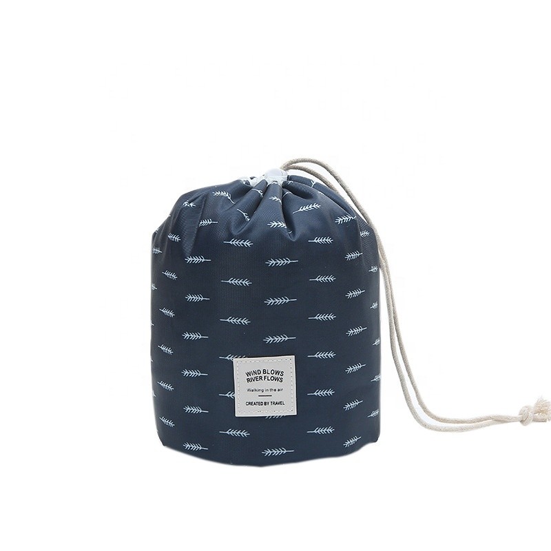 Drawstring Makeup Bag Manufacturer - OEM Round Barrel Type Hot Korea Travel Portable