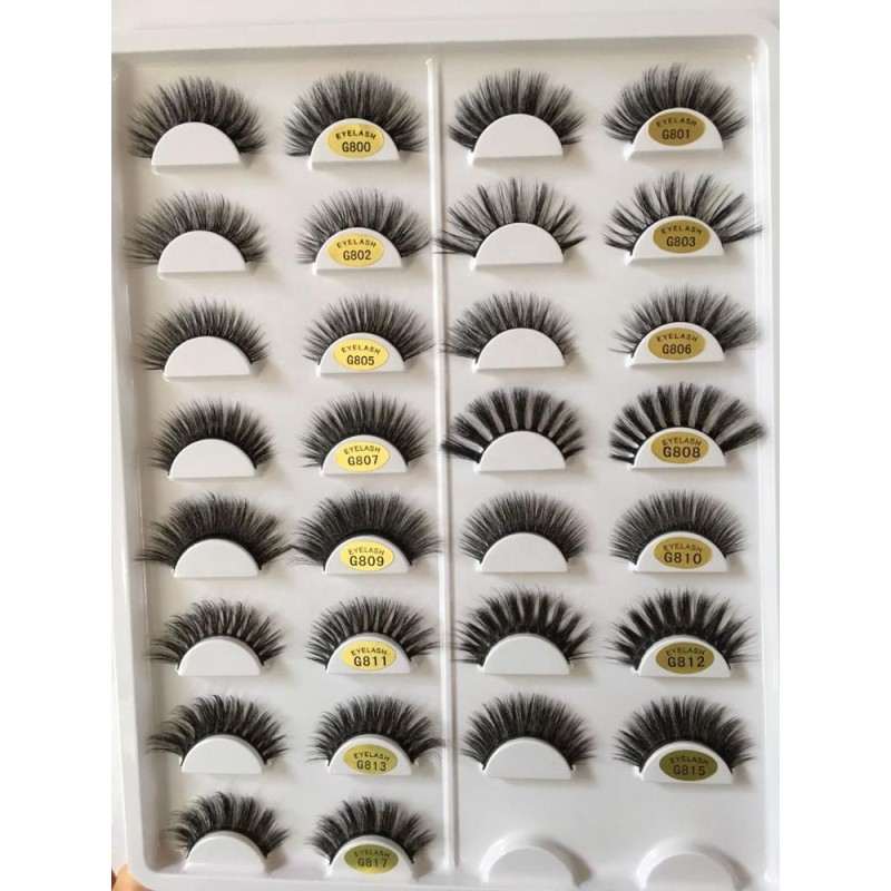 False Eyelashes Manufacturer - OEM/ODM Wholesale Free Sample G800 Natural Thick 3D