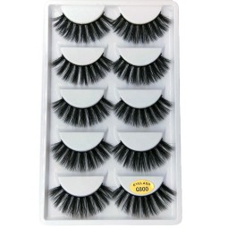 False Eyelashes Manufacturer - OEM/ODM Wholesale G800 Full Strip 3d Mink Packaging Box