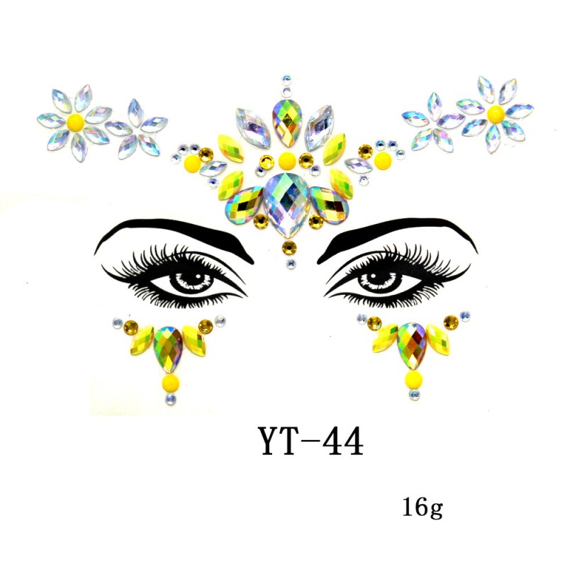 Face Stickers Manufacturer - OEM/ODM Wholesale Party Rhinestone Crystal Eye Body