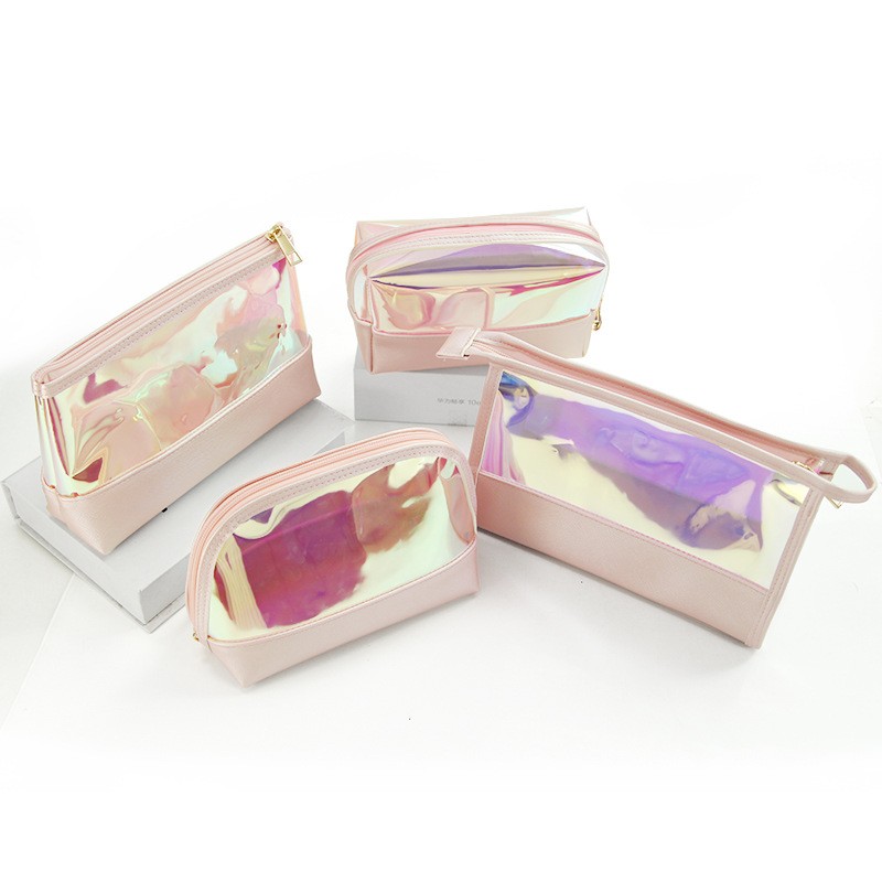 Holographic Makeup Bag Manufacturer - OEM Customized Label Fashion PVC TUP Laser Clear
