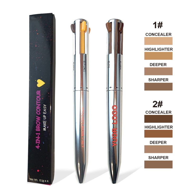 Cosmetics Pen Manufacturer - OEM New Arrival Custom Logo 4 in 1 Waterproof Automatic
