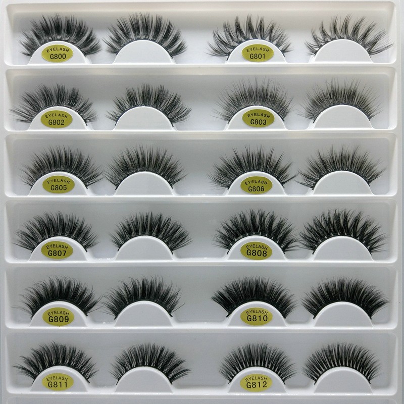 False Eyelashes Manufacturer - OEM/ODM Wholesale G800 Full Strip 3d Mink Packaging Box