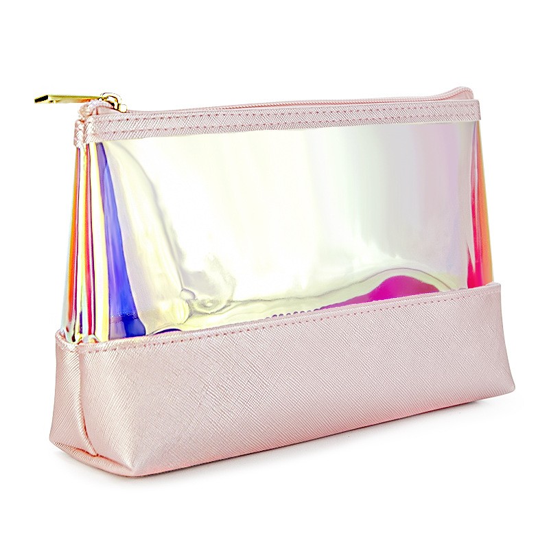Holographic Makeup Bag Manufacturer - OEM Customized Label Fashion PVC TUP Laser Clear