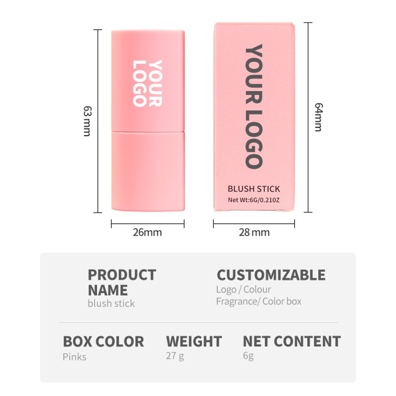 Blush Stick Manufacturer - OEM/ODM Wholesale Vegan Long Lasting High Pigment Custom