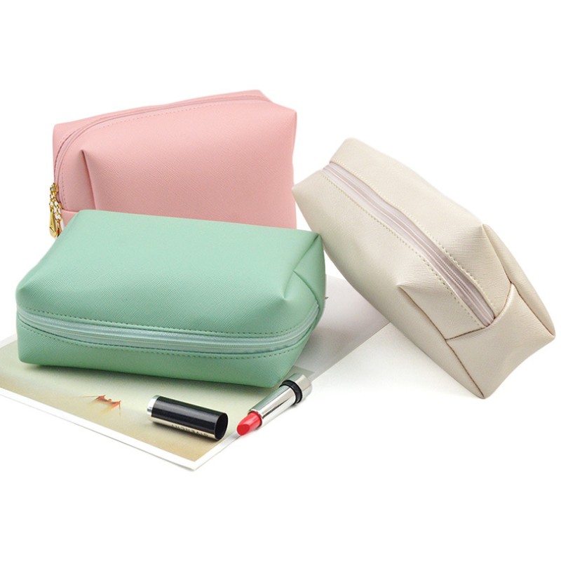 Cosmetic Pouch Manufacturer - OEM Small Neat PU Leather Portable Storage Purse for Women