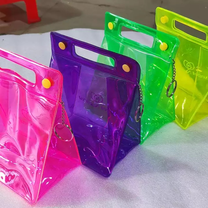 PVC Cosmetic Bags Manufacturer - OEM/ODM Wholesale Hot Selling Colorful Transparent Tote