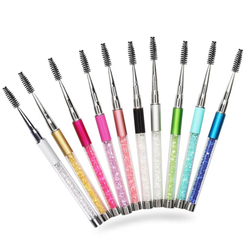 Eyelash Spoolie Brushes Manufacturer - OEM Promotional Private Label 100 MOQ Crystal Mascara
