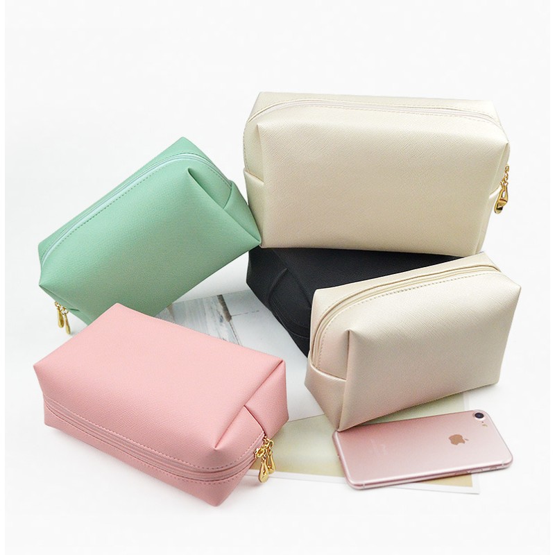 Cosmetic Pouch Manufacturer - OEM Small Neat PU Leather Portable Storage Purse for Women
