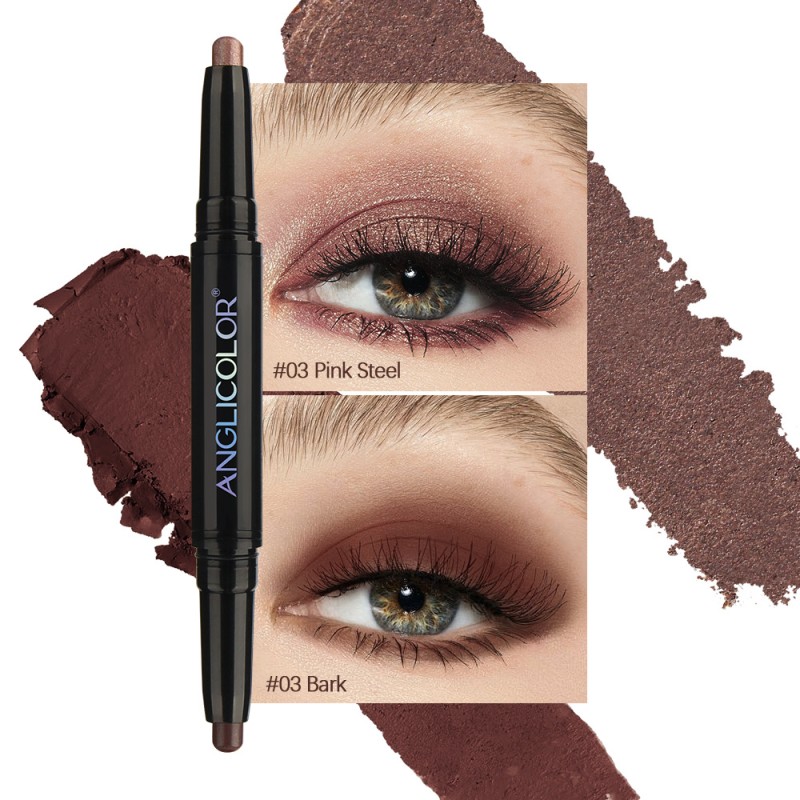 Eye Shadow Stick Manufacturer - OEM ANGLICOLOR Double-headed Waterproof Flash Eye Shadow