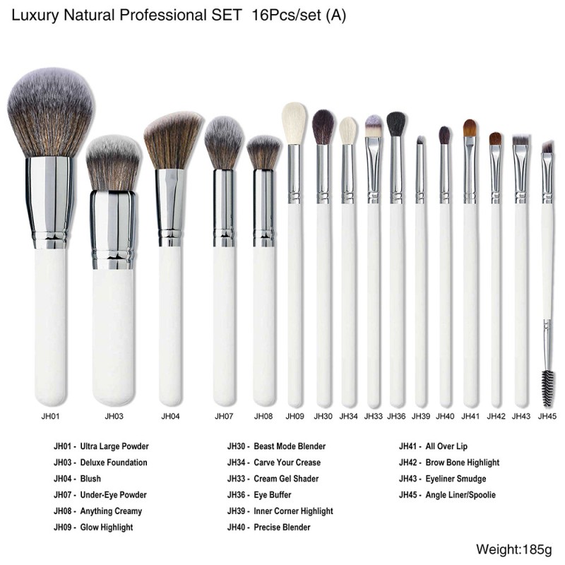 Makeup Brush Set Manufacturer - OEM New Vegan Synthetic Hair Wood Handle
