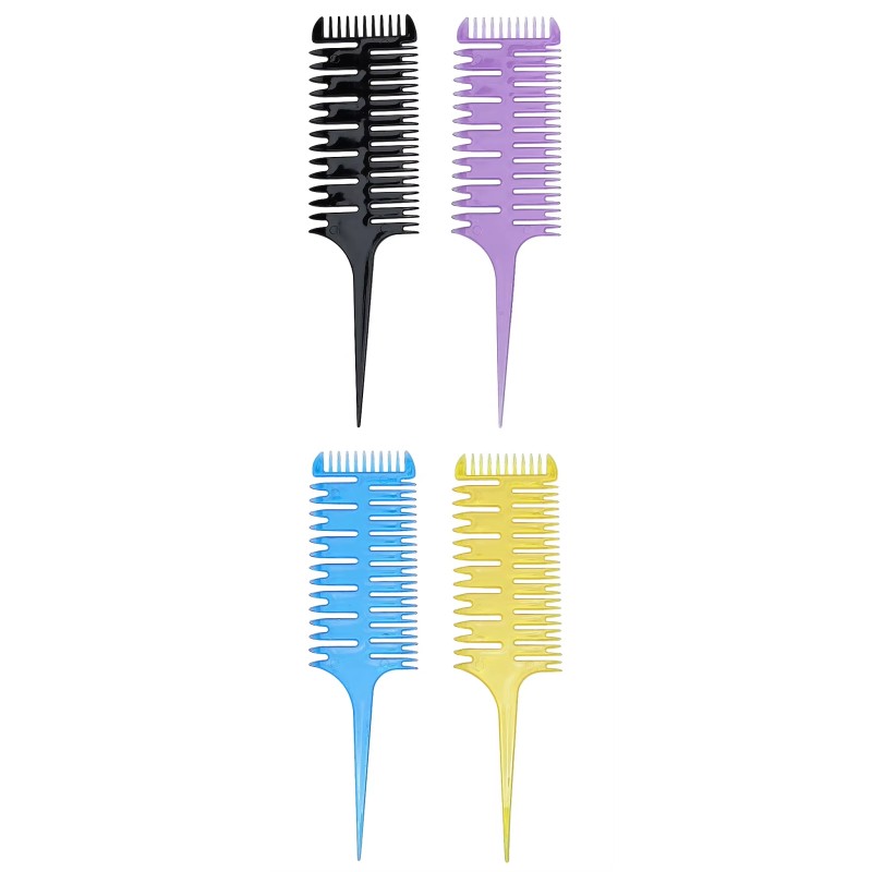 Hair Dye Comb Supplier - Fish Bone Three-sided Sharp Tooth