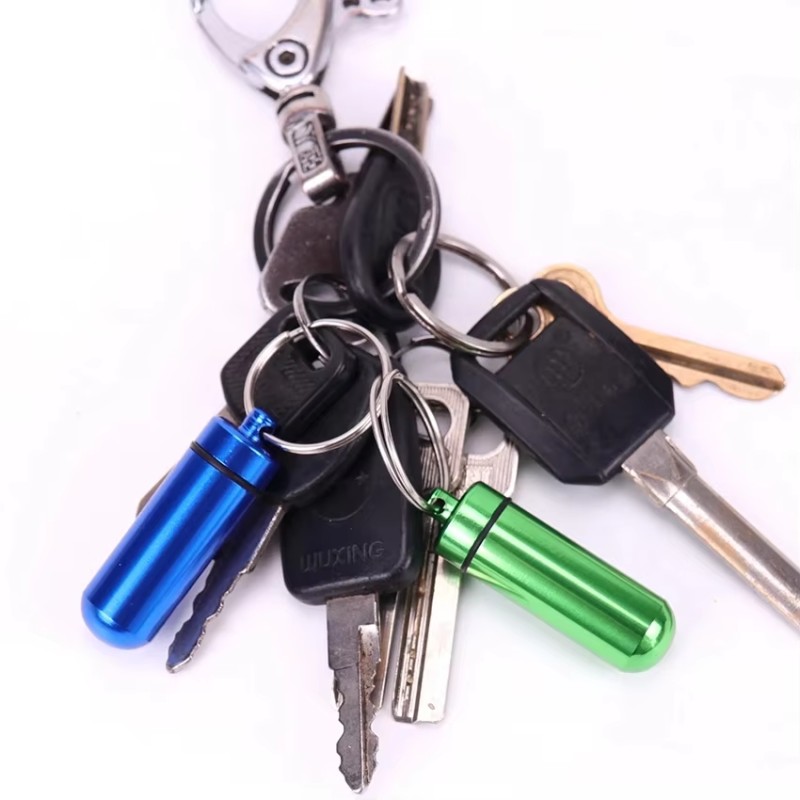 Pill Case Manufacturer - Waterproof Aluminum Pill Holder Keychain