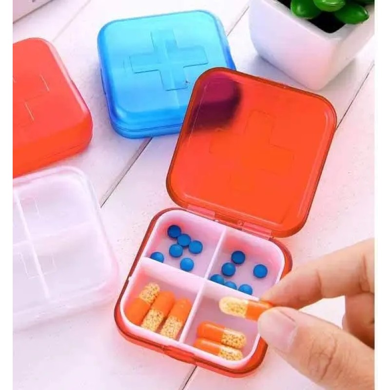 Pill Organizer Factory - 4 Compartment Daily Travel Vitamin
