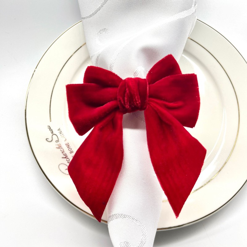 Napkin Holder Supplier - Bow Tie Christmas Wedding Decoration