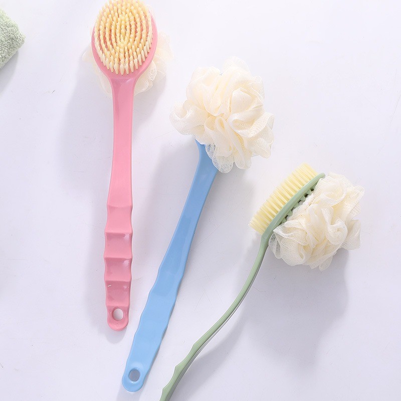 Shower Brush Factory - Soft Exfoliating Long Handle Skin Massager