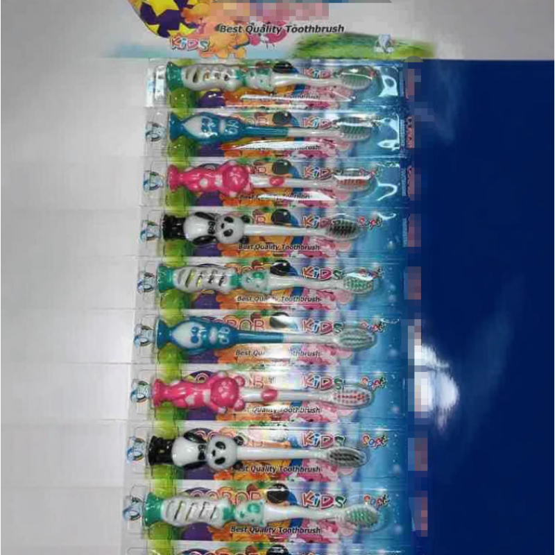 Kids Toothbrush Supplier - 12pcs Cartoon Animal-shaped Soft