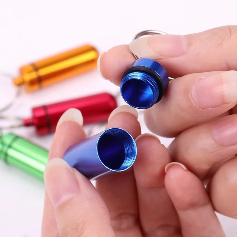 Pill Case Manufacturer - Waterproof Aluminum Pill Holder Keychain