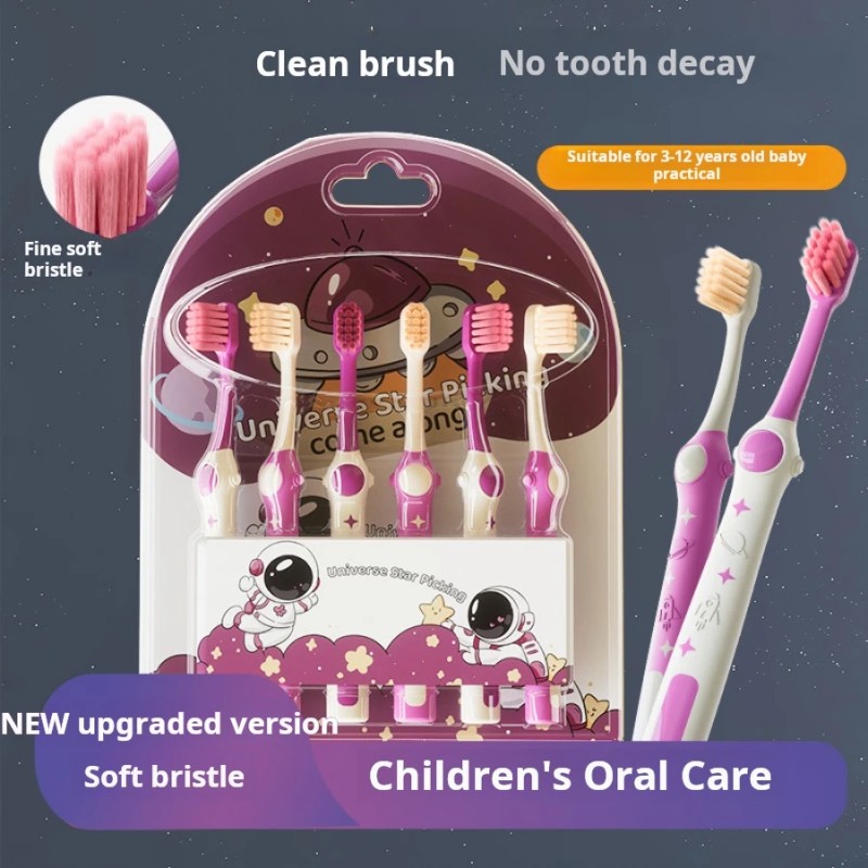 Toothbrush Set Manufacturer - 6pcs Soft Bristles Kids Oral Care