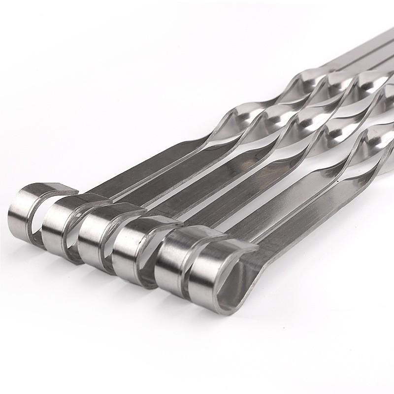 Barbecue Skewers Factory - 45CM Stainless Steel Meat Stick