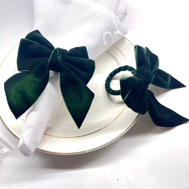 Napkin Holder Supplier - Bow Tie Christmas Wedding Decoration