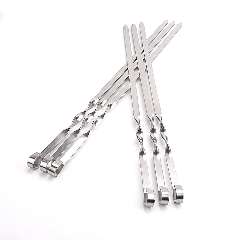 Barbecue Skewers Factory - 45CM Stainless Steel Meat Stick