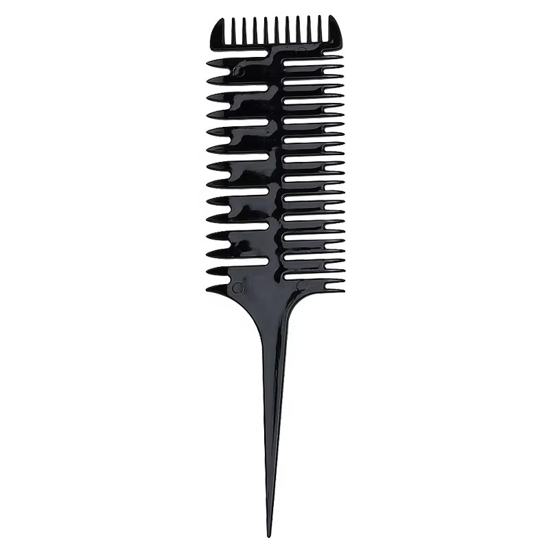 Hair Dye Comb Supplier - Fish Bone Three-sided Sharp Tooth