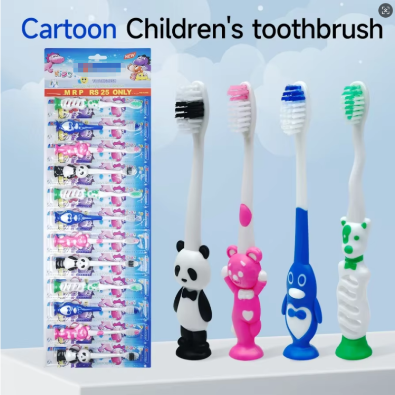Kids Toothbrush Supplier - 12pcs Cartoon Animal-shaped Soft