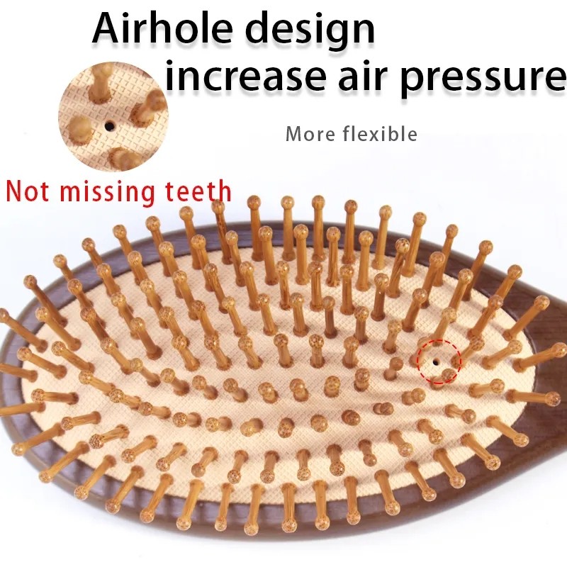 Bamboo Comb Supplier - Eco-friendly Scalp Massage Anti-Static