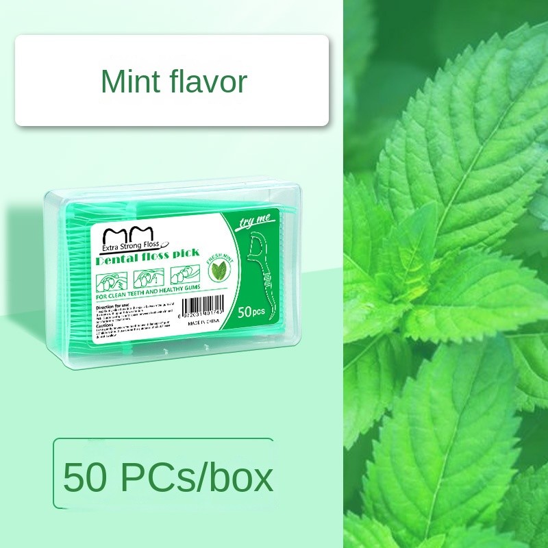Dental Floss Factory - Ultra-fine Fruit Mint Floss Stick