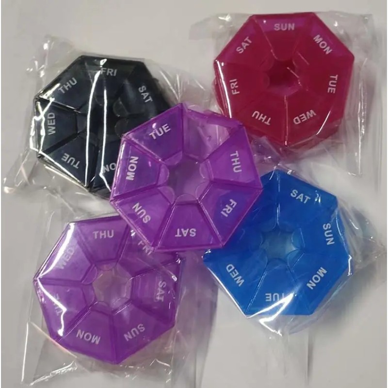 Round Pill Box Manufacturer - Cute 7 Day Medicine Box Custom