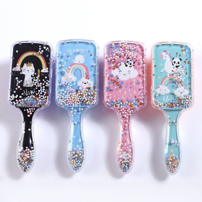 Hair Brush Comb Manufacturer - Cartoon Crystal Liquid Quicksand