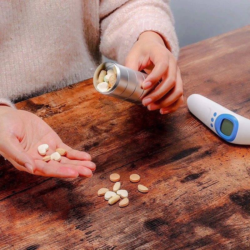 Metal Pill Organizer Supplier - Moisture Proof Stackable 7 Day