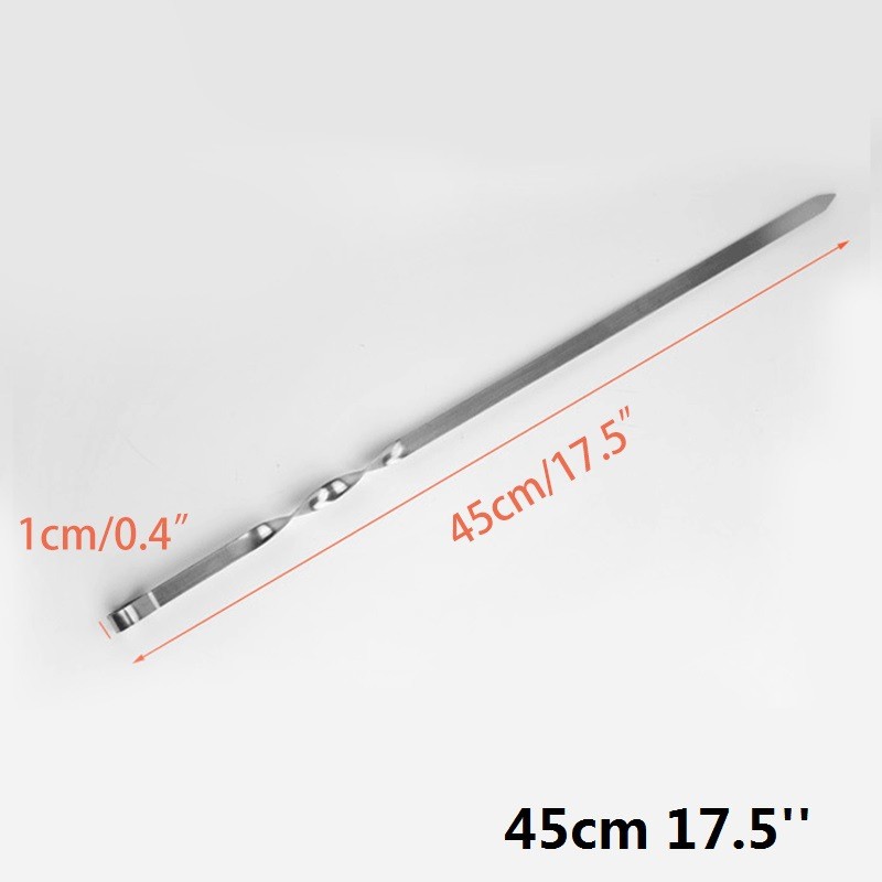 Barbecue Skewers Factory - 45CM Stainless Steel Meat Stick
