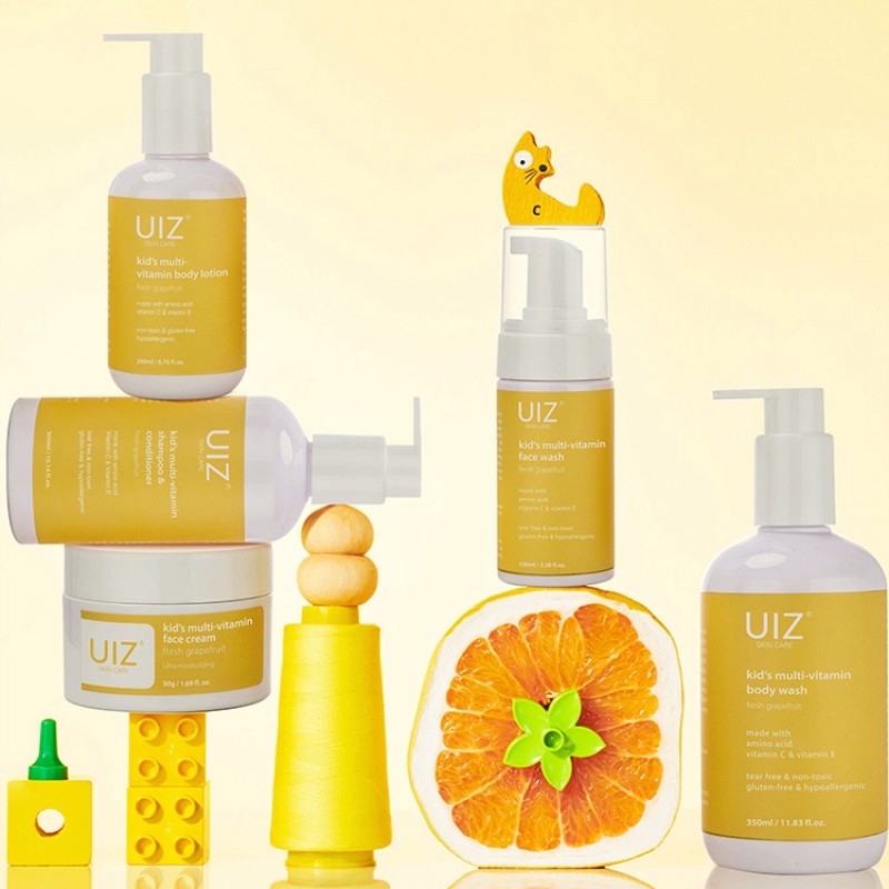 Multi-Vitamin Skin Care Set Manufacturer - OEM Private Label 100% Natural Scents Honey Suckle Grapefruit