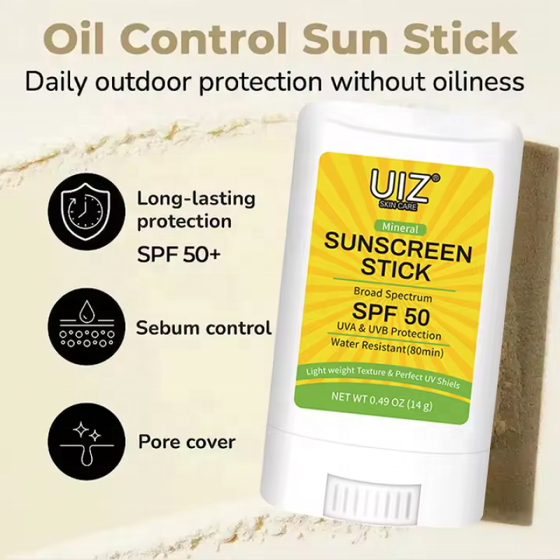 Mineral Sunscreen Stick Manufacturer - OEM Beauty SPF 50 Waterproof Moisturizing UV Protector Travel