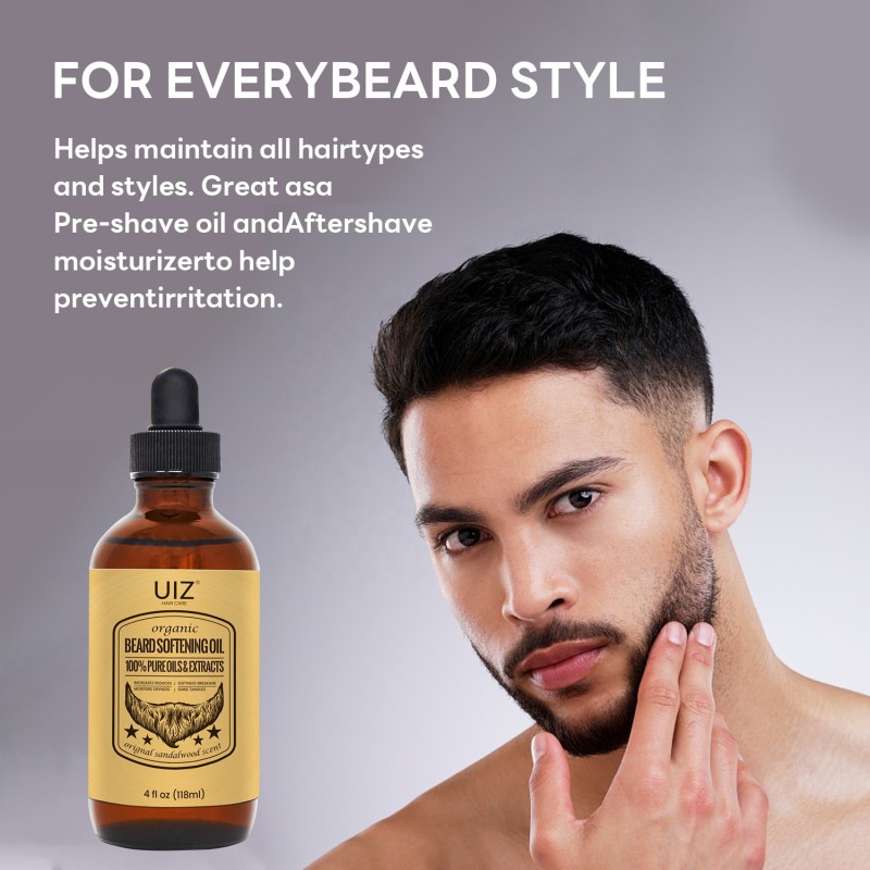 Beard Softening Oil Manufacturer - OEM Custom Private Label Scented Sandalwood Moisturizer Condition