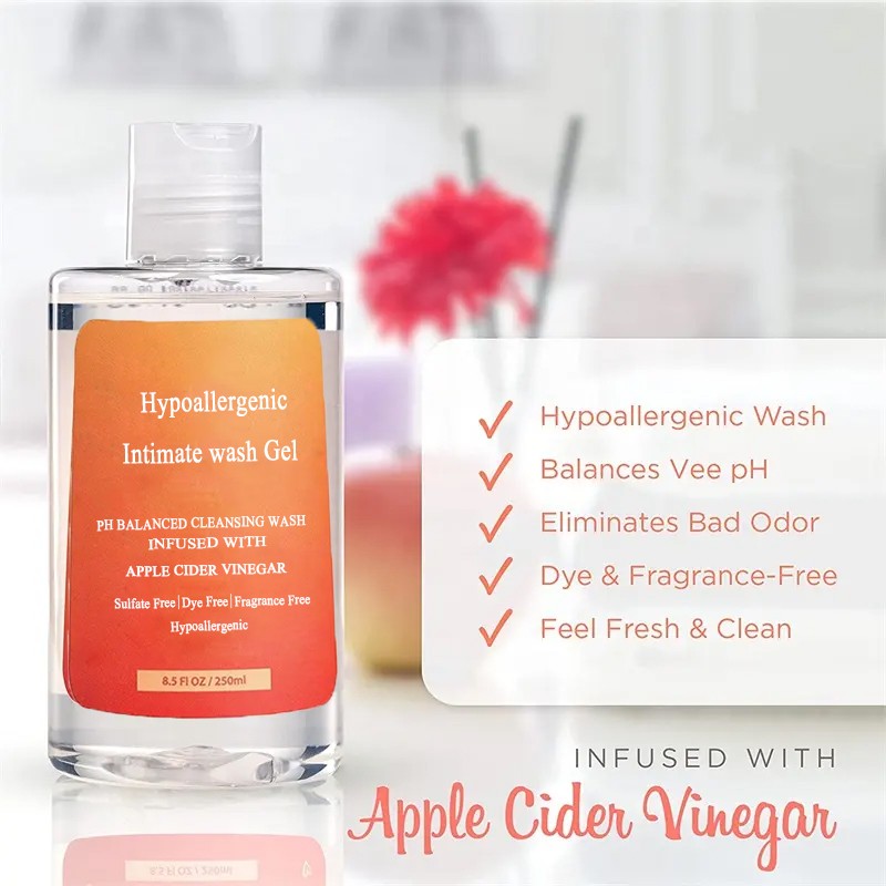 Intimate Cleanser Gel Manufacturer - OEM Odor-Free Hypoallergenic Soothing Non-Irritating PH Balance