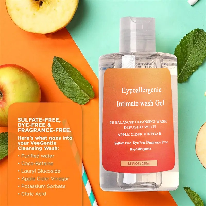 Intimate Cleanser Gel Manufacturer - OEM Odor-Free Hypoallergenic Soothing Non-Irritating PH Balance