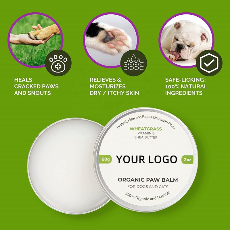 Pet Paw Balm Manufacturer - OEM Custom Private Label Organic Wheatgrass for Cracked Pads