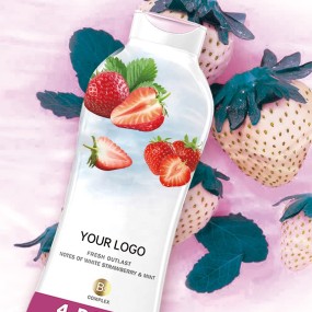 Goat Milk Shower Gel Manufacturer - OEM Free Sample Natural Strawberry Mint Hydrating Whitening