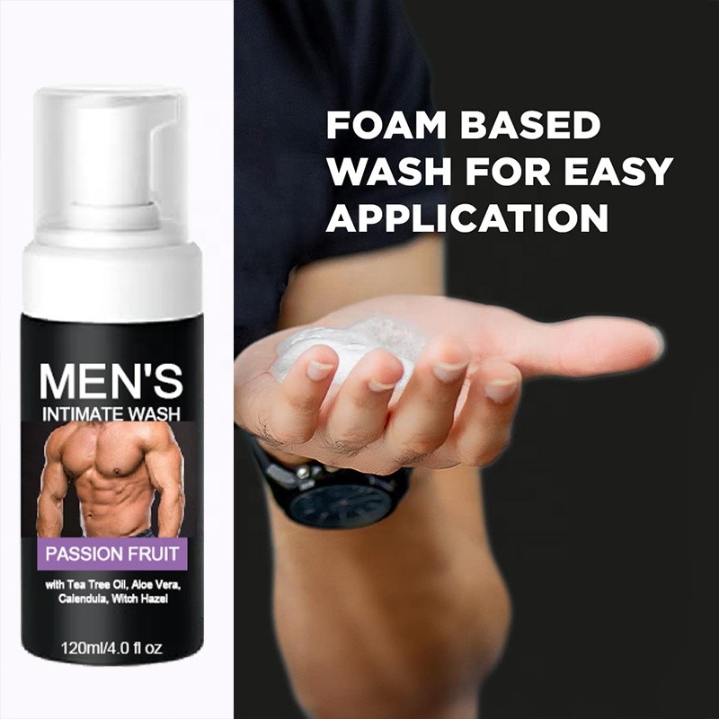 Men's Intimate Wash Manufacturer - OEM Natural Organic Aloe Vera Tea Tree Portable Customizable
