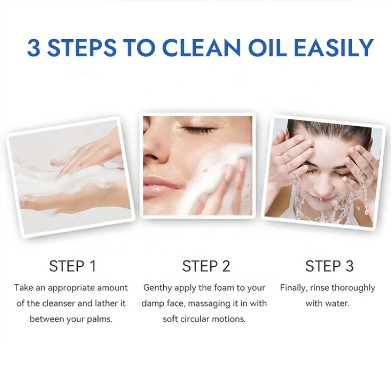 Hyaluronic Acid Face Wash Manufacturer - OEM Deep Cleaning Pores Acne Remover Brightening Lotion