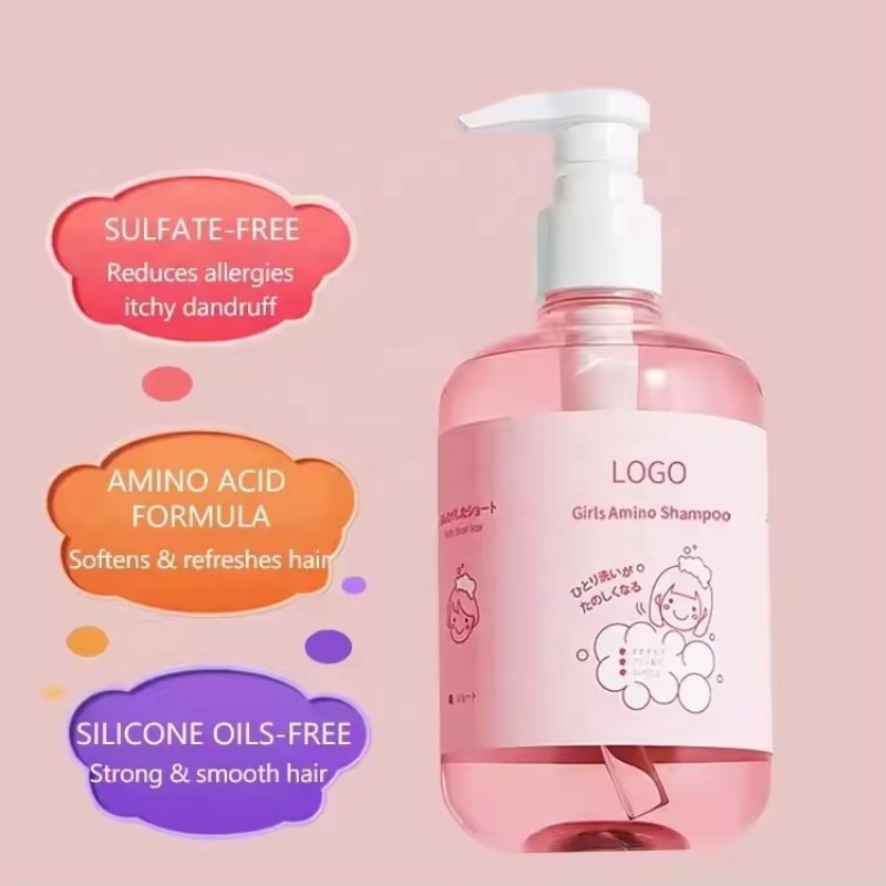 Kids Shampoo Wash Manufacturer - OEM Girls Amino Acid Gently Cleanses Moisturises Softens Hair