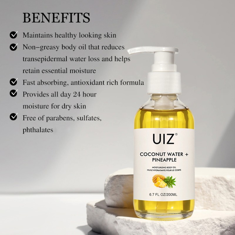 Coconut Water Body Oil Manufacturer - OEM Custom Private Label Brightening Pain Relief