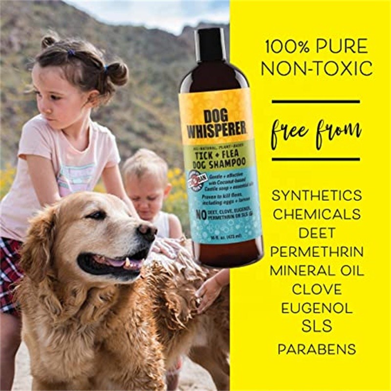 Pet Shampoo Manufacturer - OEM Own Brand Eco-Friendly Natural Herbal Tick Flea Deep Cleaning