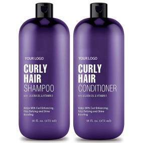 Curly Hair Shampoo Set Manufacturer - OEM with Jojoba Oil Vitamin E Deeply Moisturizes Repair
