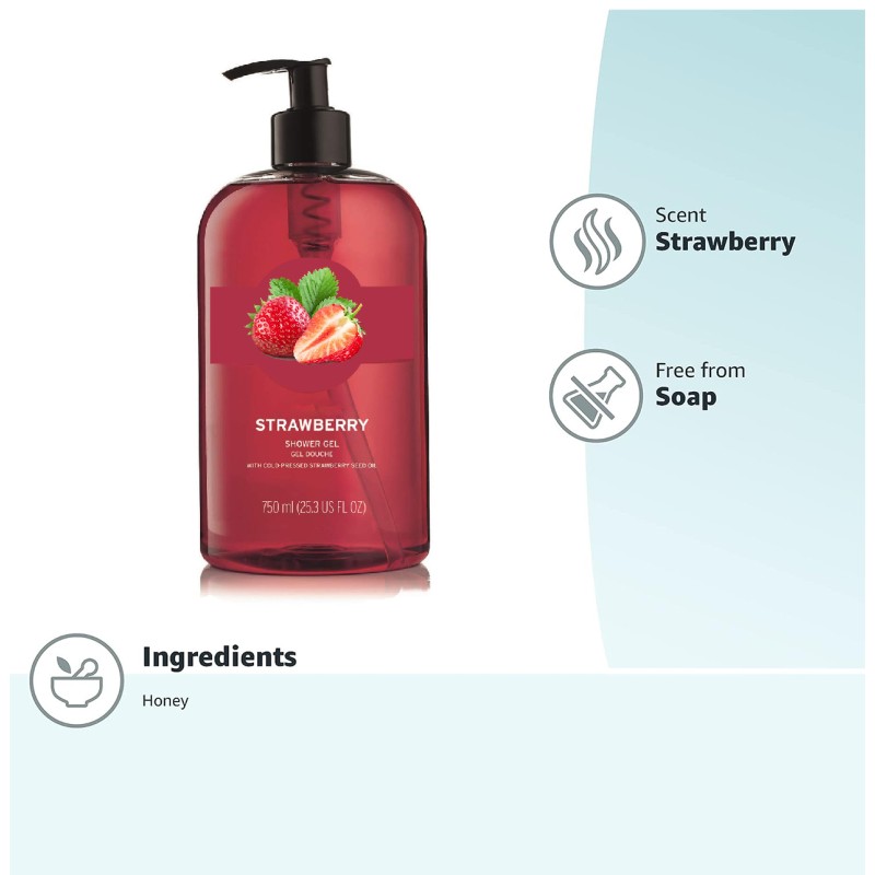 Shower Gel Manufacturer - OEM Higher Quality Private Label Organic Rich Care Strawberry Honey