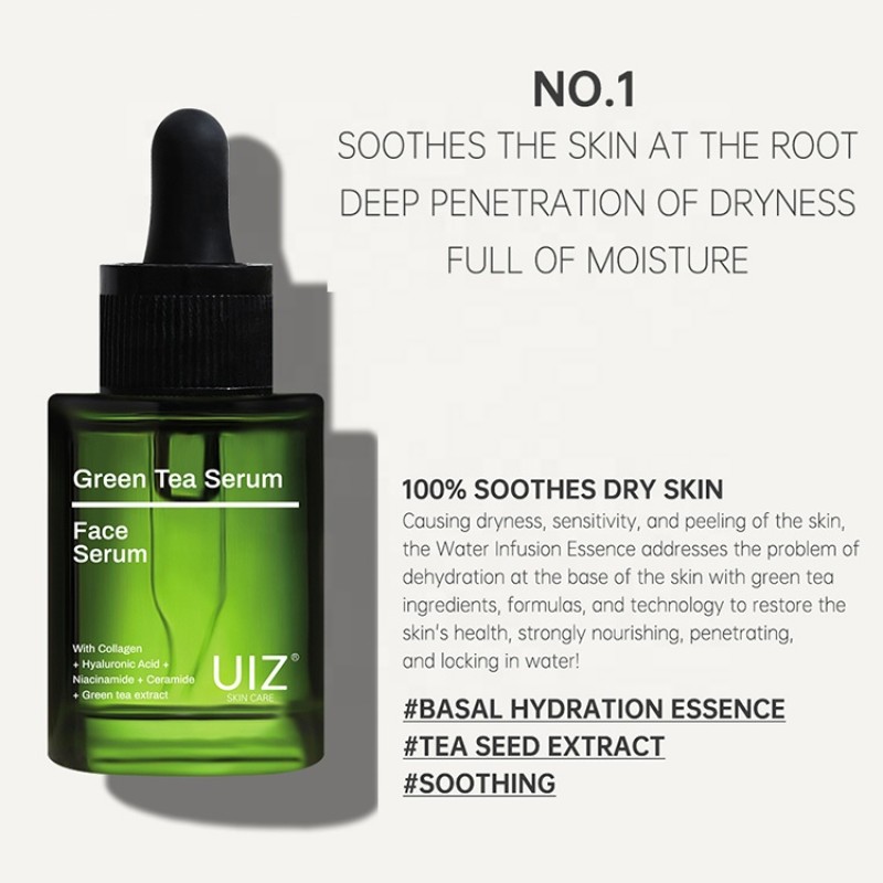 Green Tea Serum Manufacturer - OEM/ODM Private Label Vegetarian SOOTHES the SKIN Facial